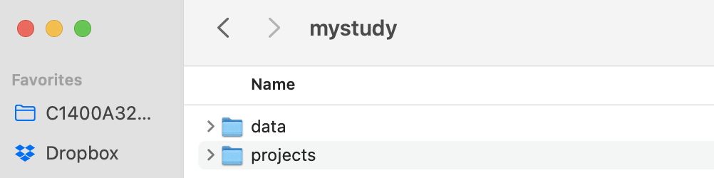 Example directory for `mystudy`